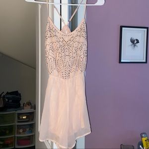 Hollister brand baby pink romper